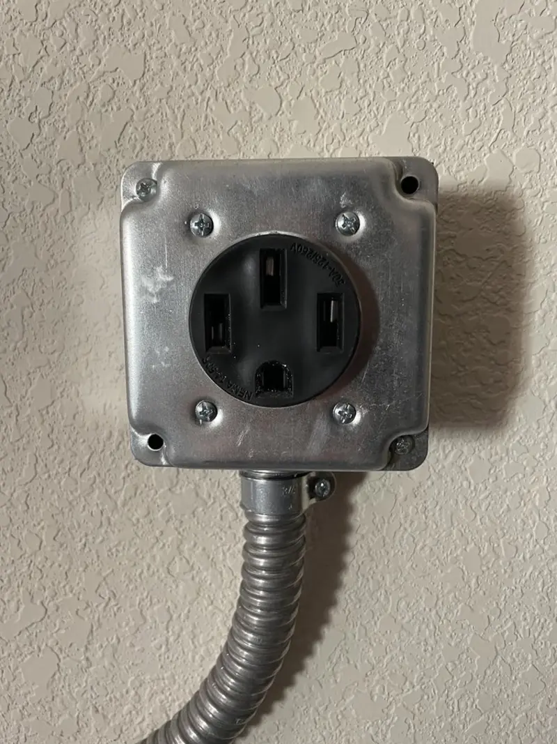 NEMA 14-50 outlet installed for Smart Home Electrical in Circle Pines